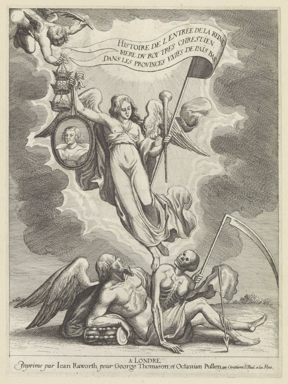 Ruhm besiegt die Zeit und den Tod von Wenceslaus Hollar