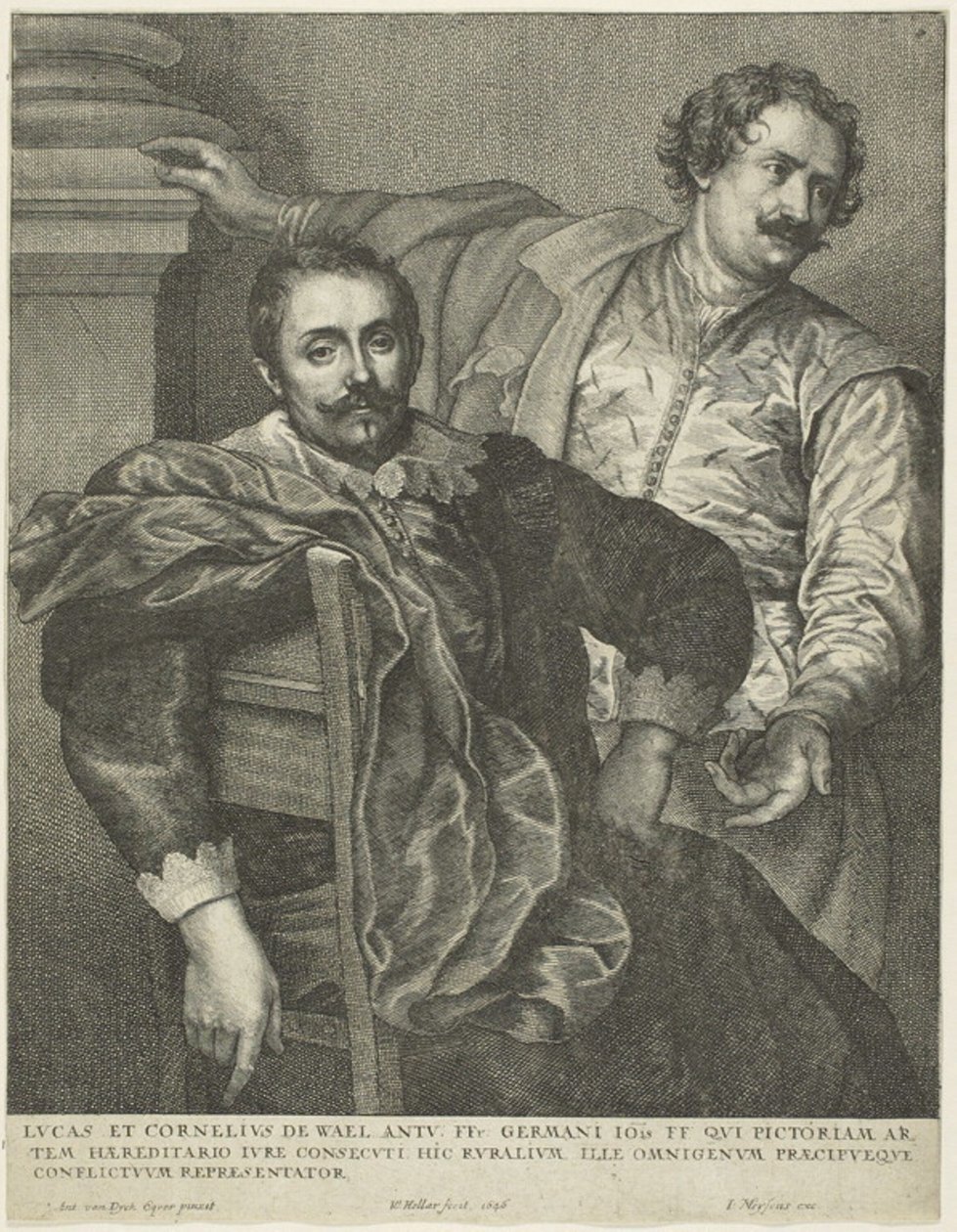 Lucas und Cornelis de Wael von Wenceslaus Hollar