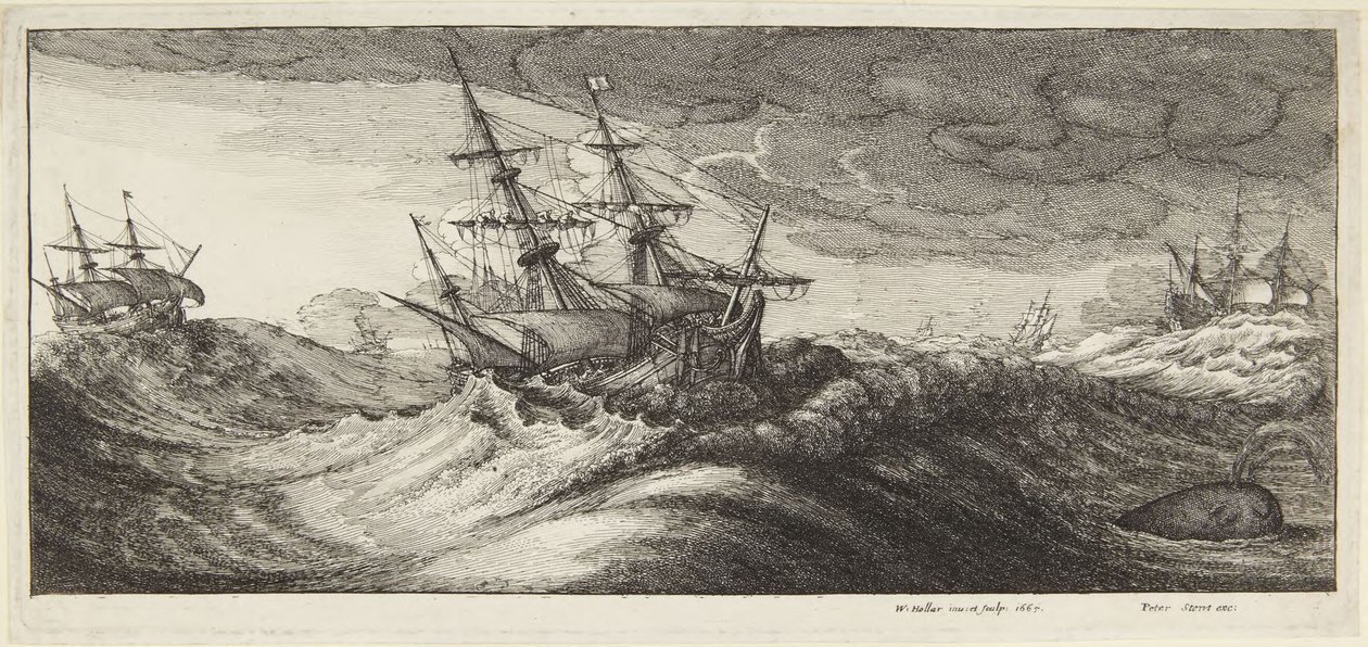 Meeressturm von Wenceslaus Hollar