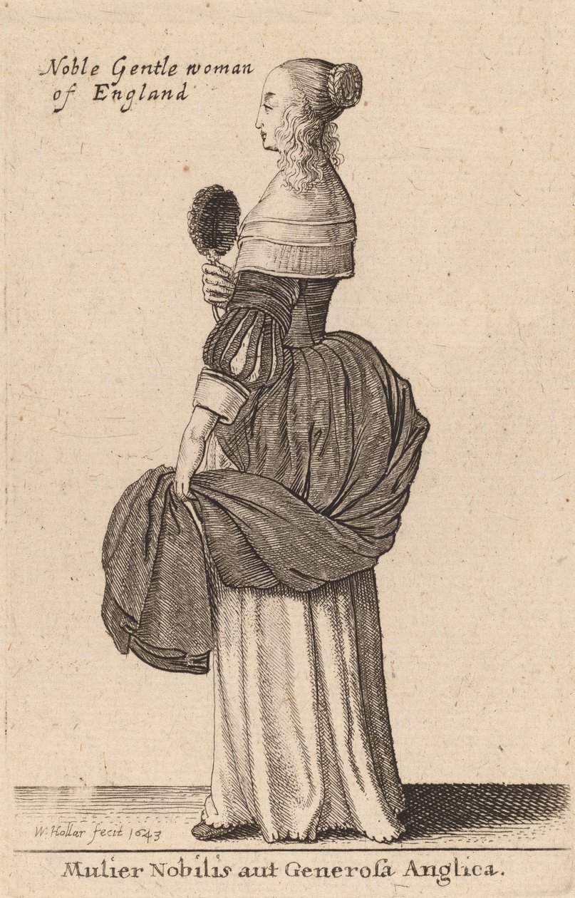 Mulier Nobilis aut Generosa Anglica, 1643 von Wenceslaus Hollar