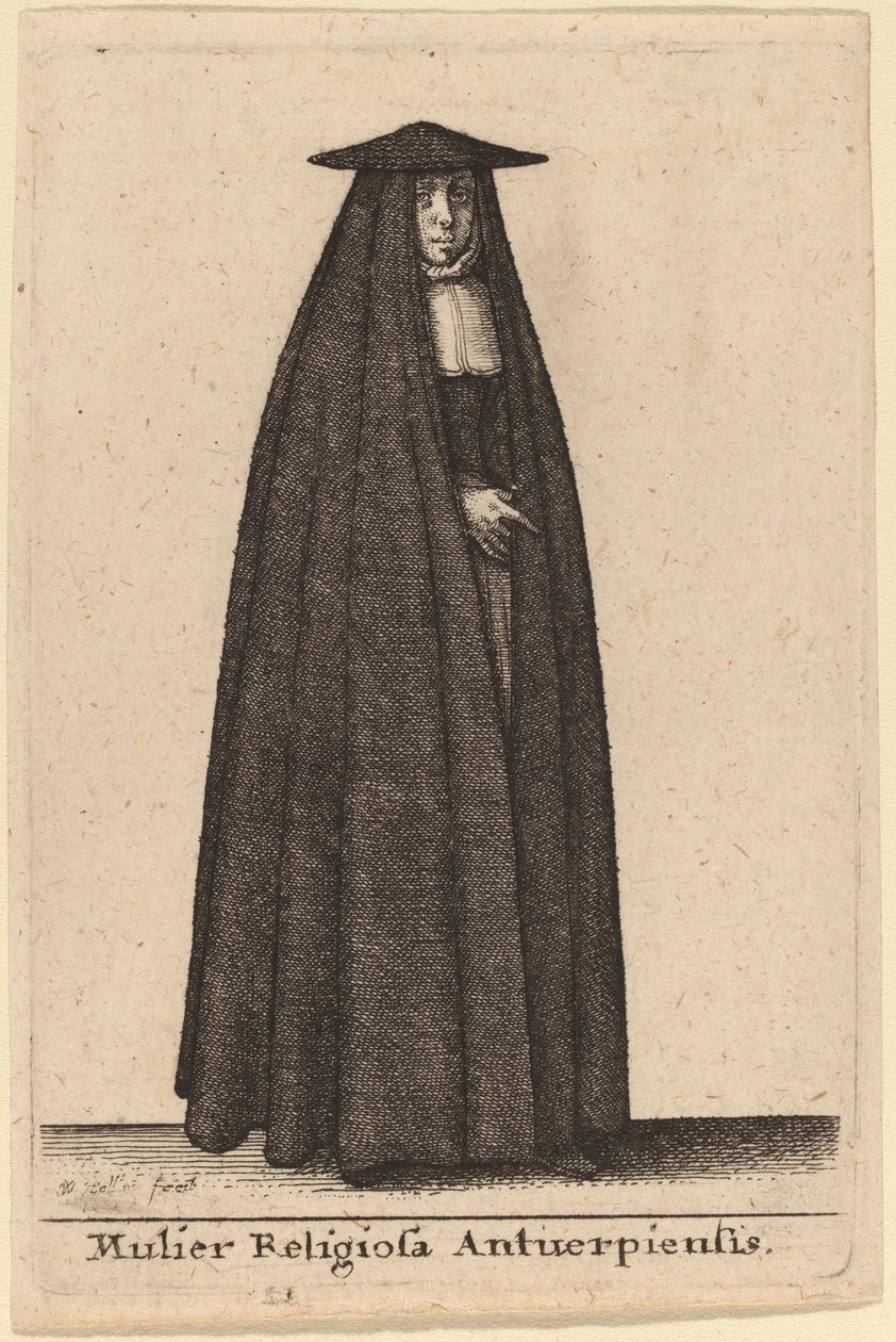 Mulier Religiosa Antuerpiensis von Wenceslaus Hollar