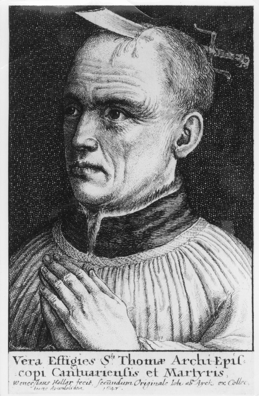 St. Thomas a Becket von Wenceslaus Hollar