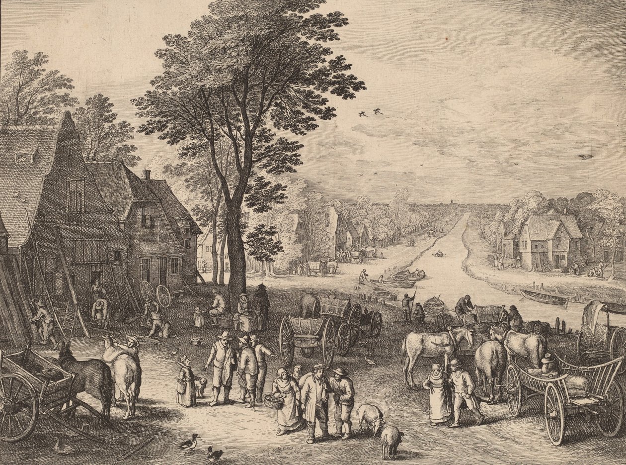 Der Kanal, 1650 von Wenceslaus Hollar