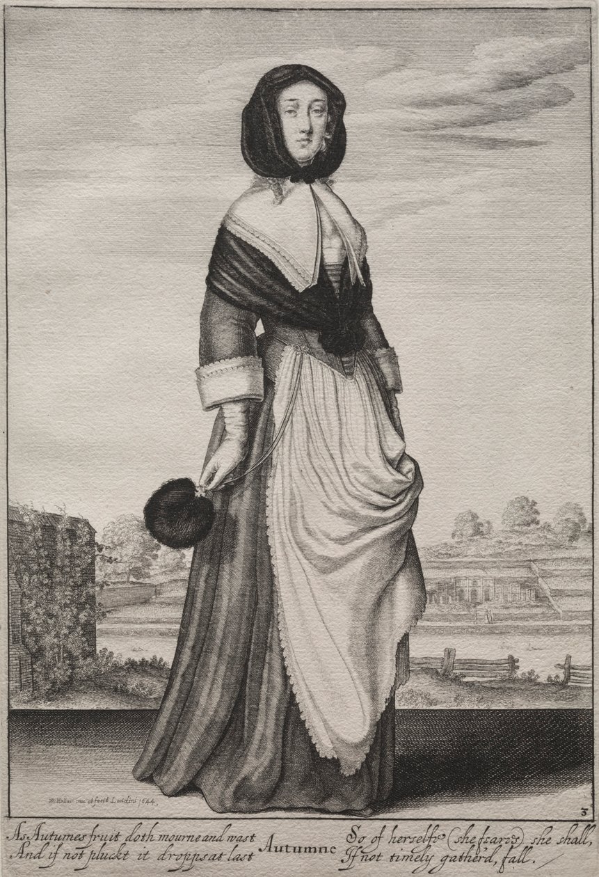 Die Jahreszeiten: Herbst, 1643-1644 von Wenceslaus Hollar