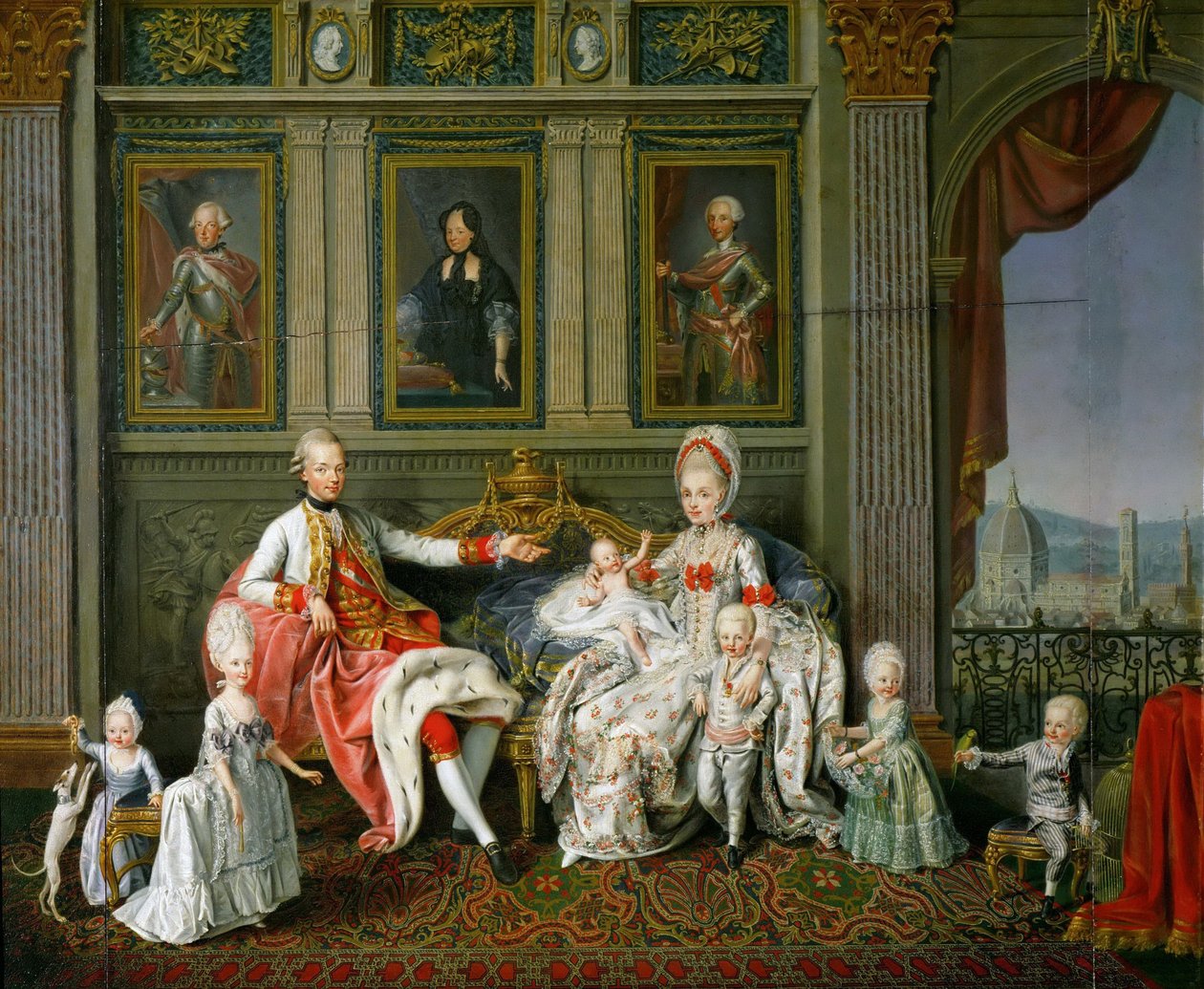 Leopold I., Großherzog der Toskana mit seiner Frau Maria Luisa und ihren Kindern von Werlin
