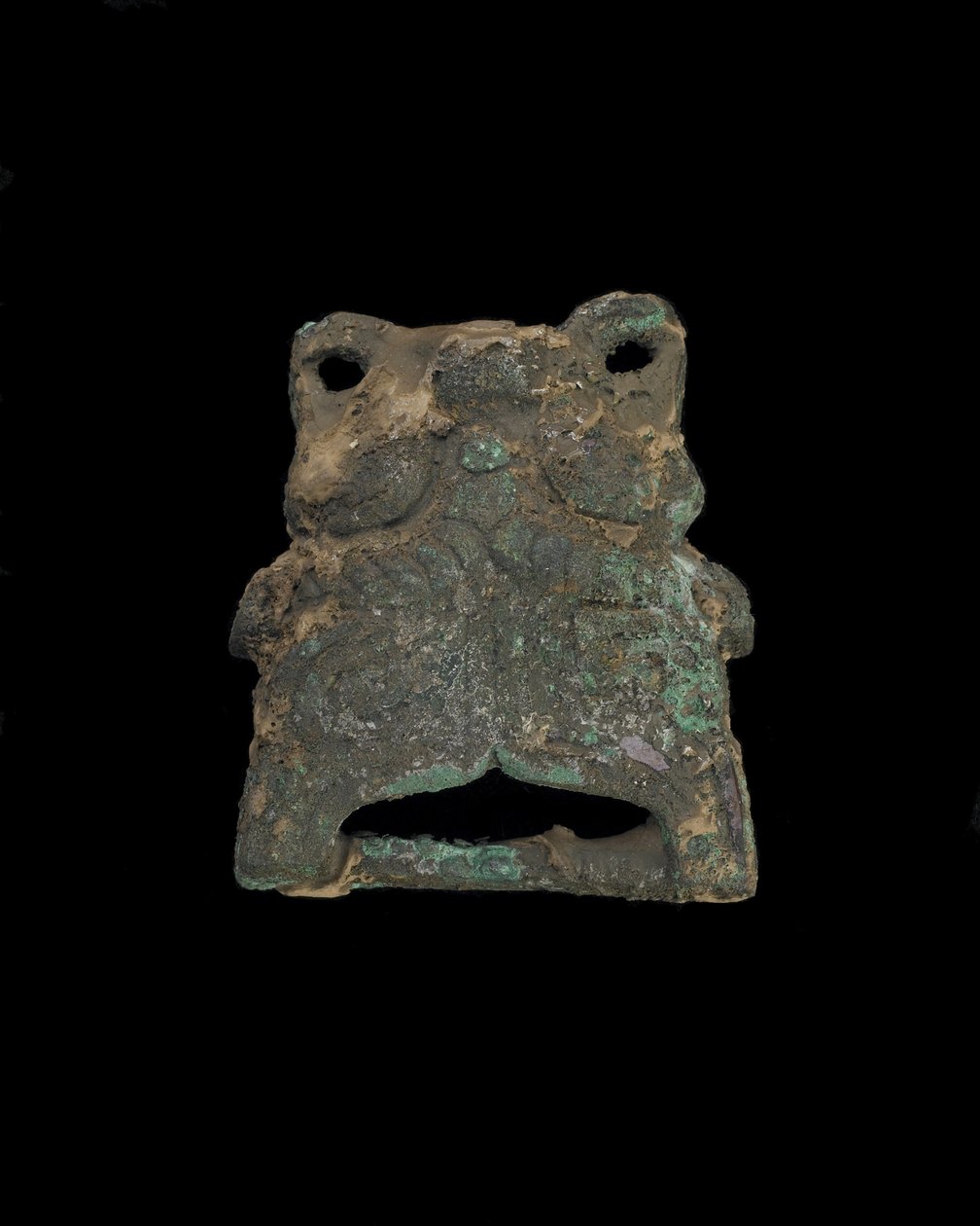 Ornament: groteske Tiermaske (Bronze) von Western Zhou Dynasty Chinese School