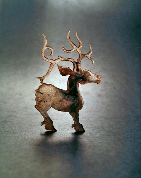 Hirsch von Western Zhou Dynasty Chinese School