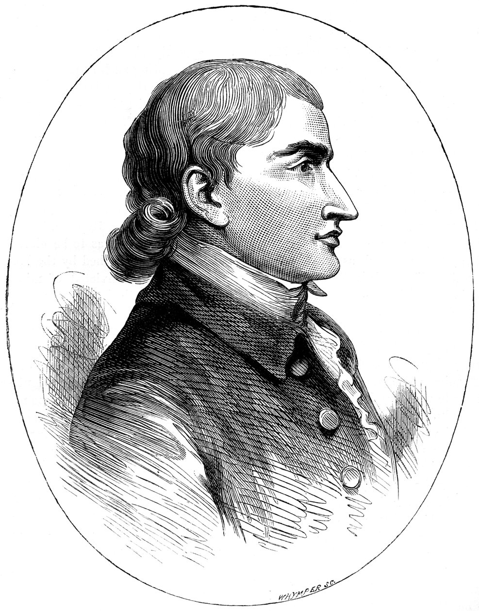 John Jay, amerikanischer Staatsmann, nach einem Druck von 1783, ca. 1880 von Whymper