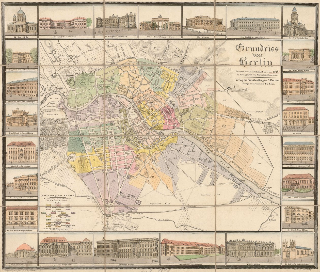 Grundriss von Berlin von Wichard von Möllendorf