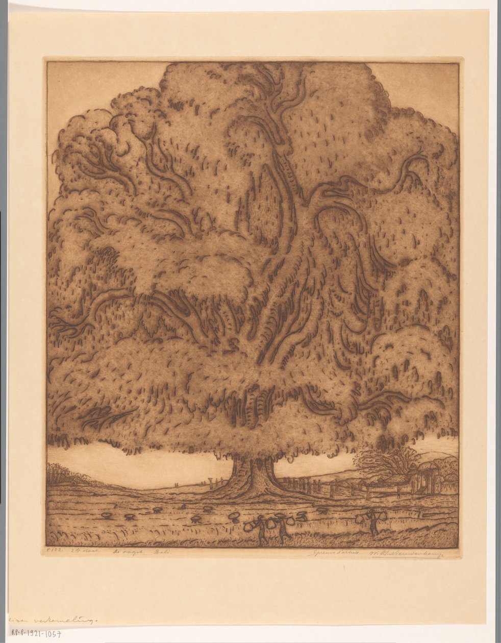 Die Ernte, Bali von Wijnand Otto Jan Nieuwenkamp (signed by artist)