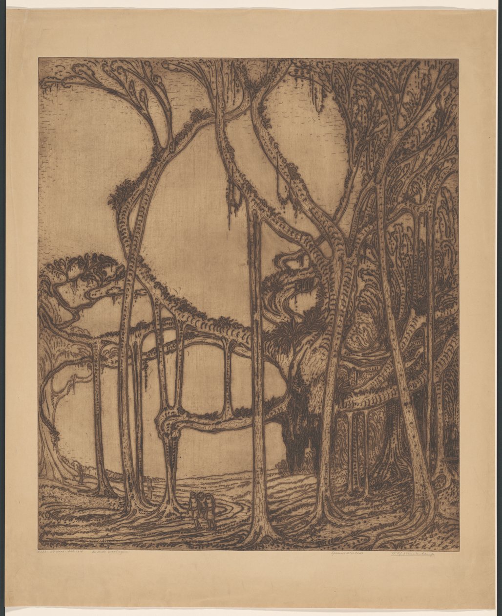 Der alte Waringin von Wijnand Otto Jan Nieuwenkamp (signed by artist)