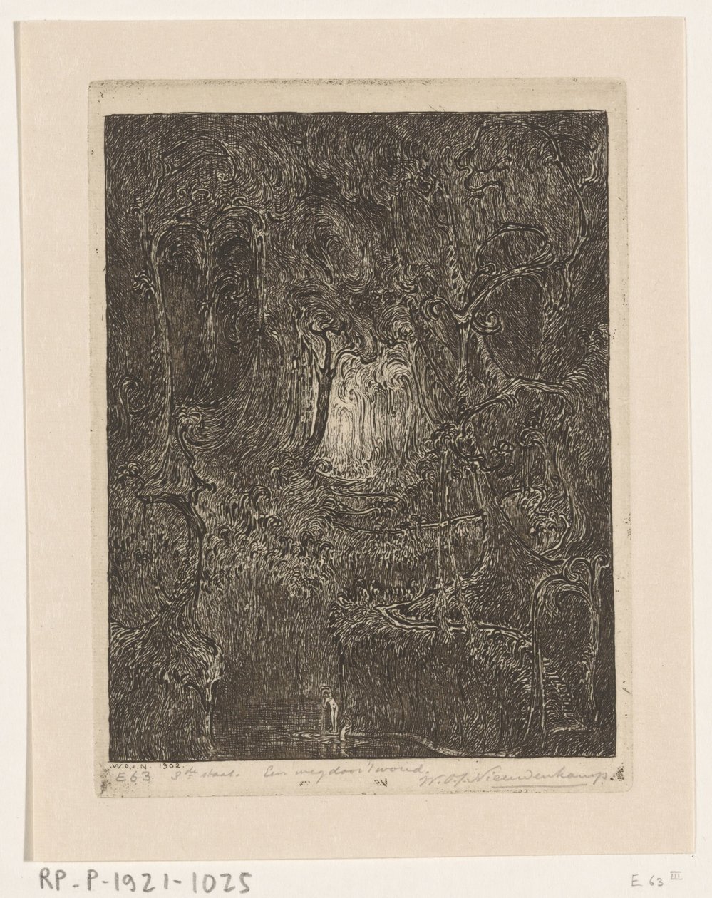Dschungel auf Java von Wijnand Otto Jan Nieuwenkamp (signed by artist)