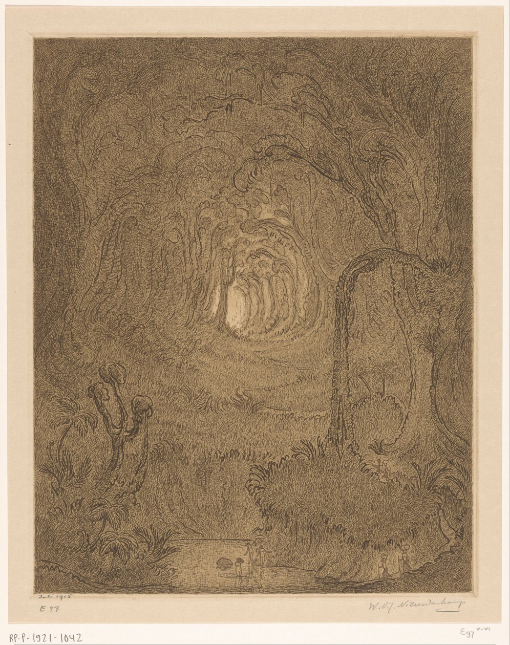 Dschungel auf Java von Wijnand Otto Jan Nieuwenkamp (signed by artist)