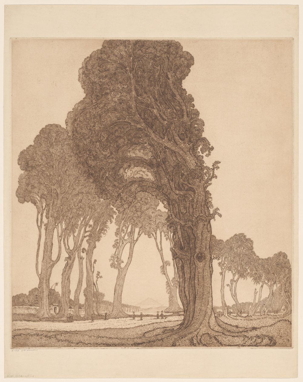 Teil der großen Straße bei der Dessa Cakranegara (Tjakranegara) auf Lombok von Wijnand Otto Jan Nieuwenkamp
