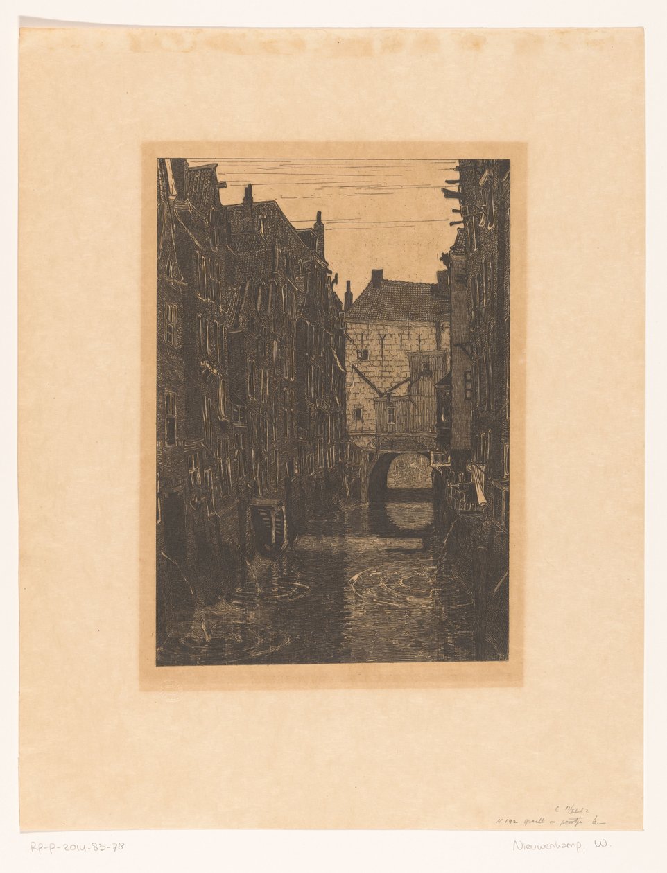 Häuser an der Voorstraatshaven in Dordrecht von Wijnand Otto Jan Nieuwenkamp