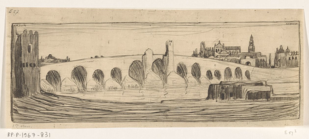 Römische Brücke über den Guadalquivir in Córdoba von Wijnand Otto Jan Nieuwenkamp