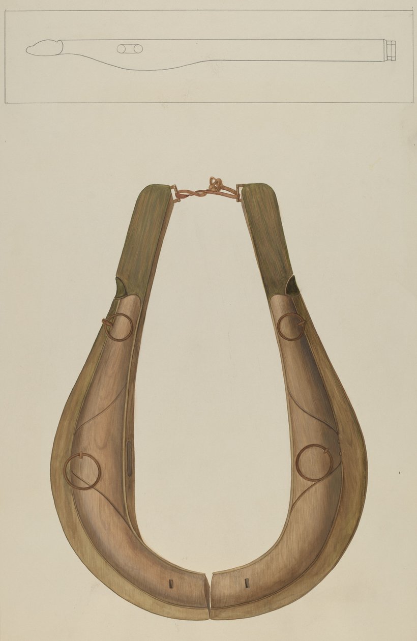 Pferdehalsband und Hame von Wilbur M Rice