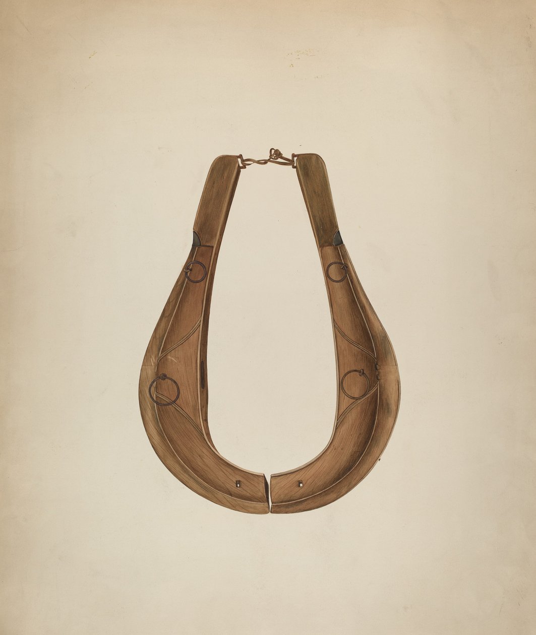 Pferdehalsband und Hame, ca. 1941 von Wilbur M Rice