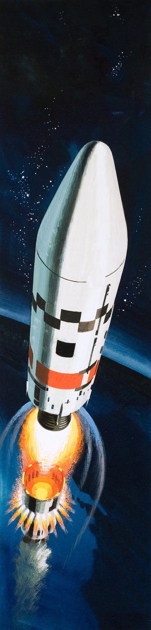 Weltraumrakete von Wilf (20th century) Hardy