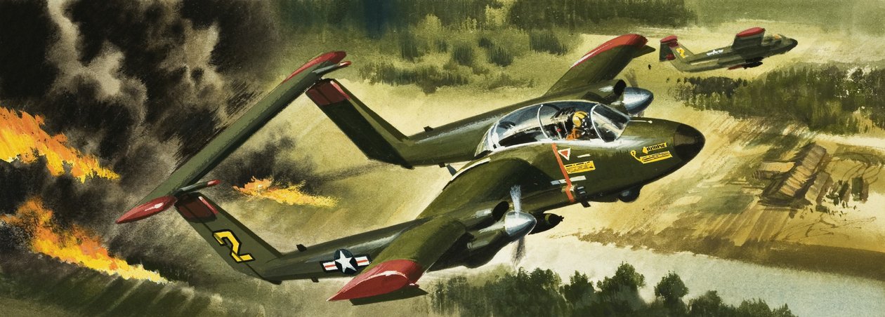 Was gibt es Neues in der Luft? -- COIN Counter Insurgency Flugzeug von Wilf (20th century) Hardy