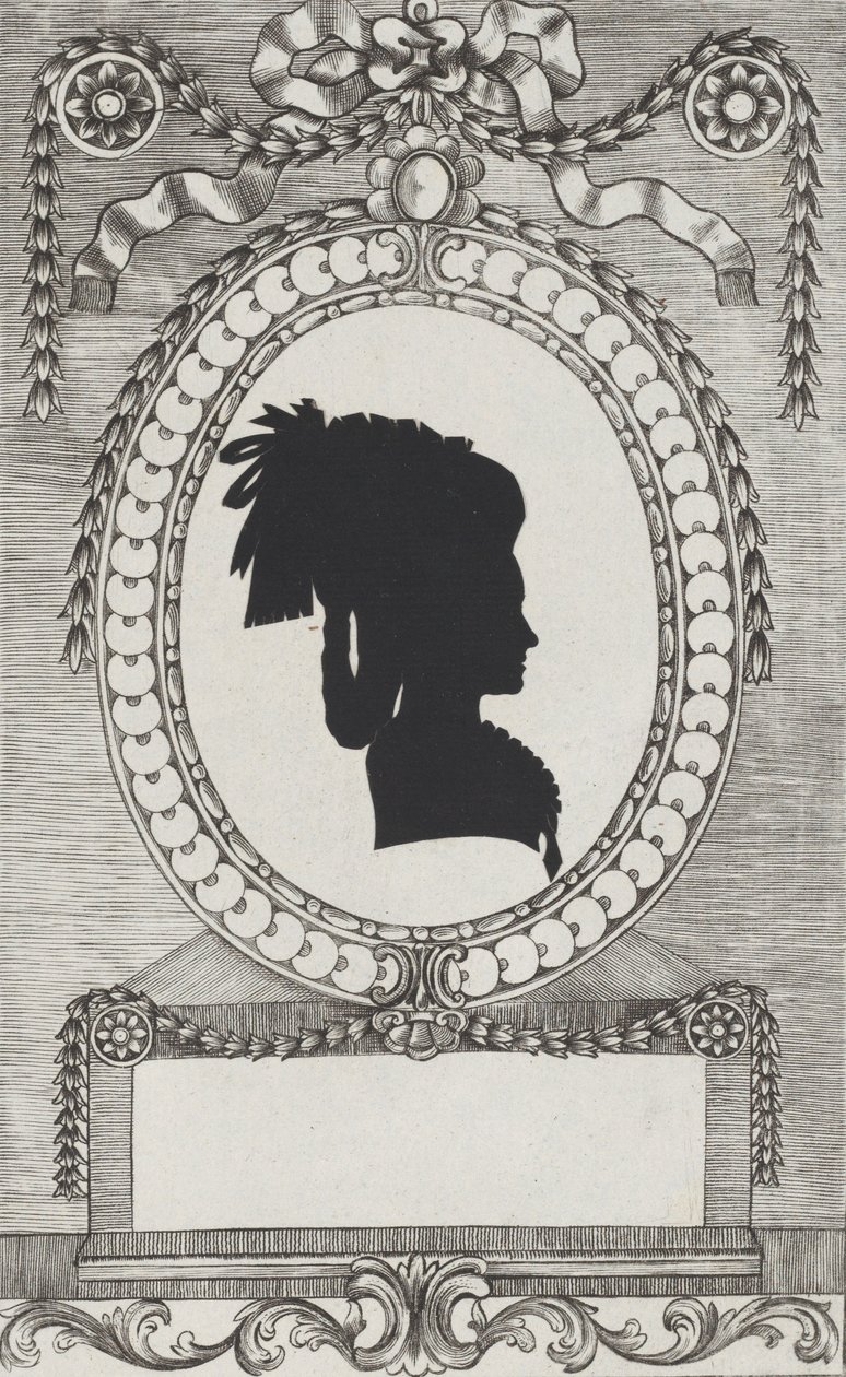 Silhouette von Gräfin Lodroni, 1784-1834 von Wilhelm Ackermann