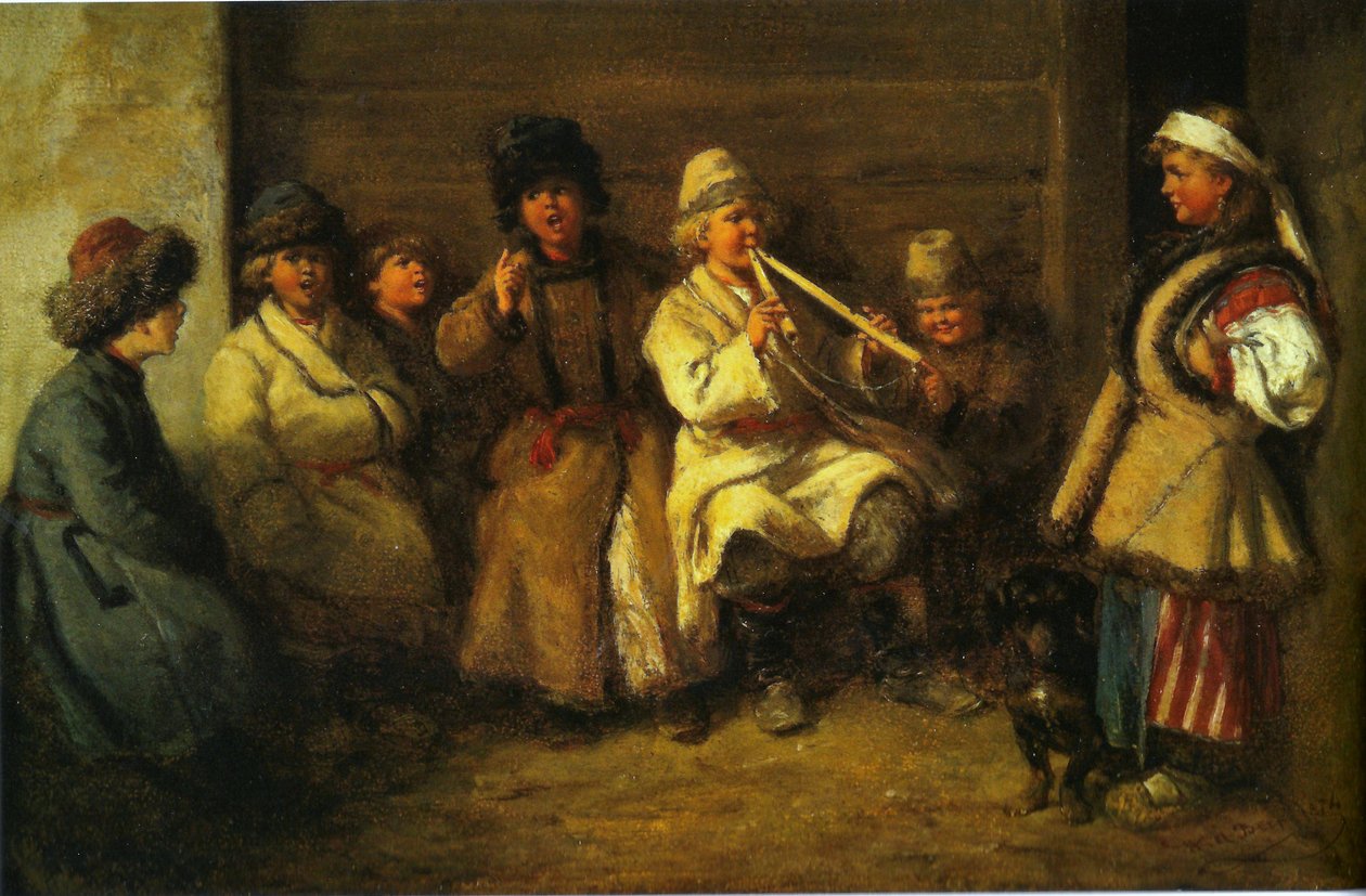 Kinder beim Ostersingen von Wilhelm Amandus Beer