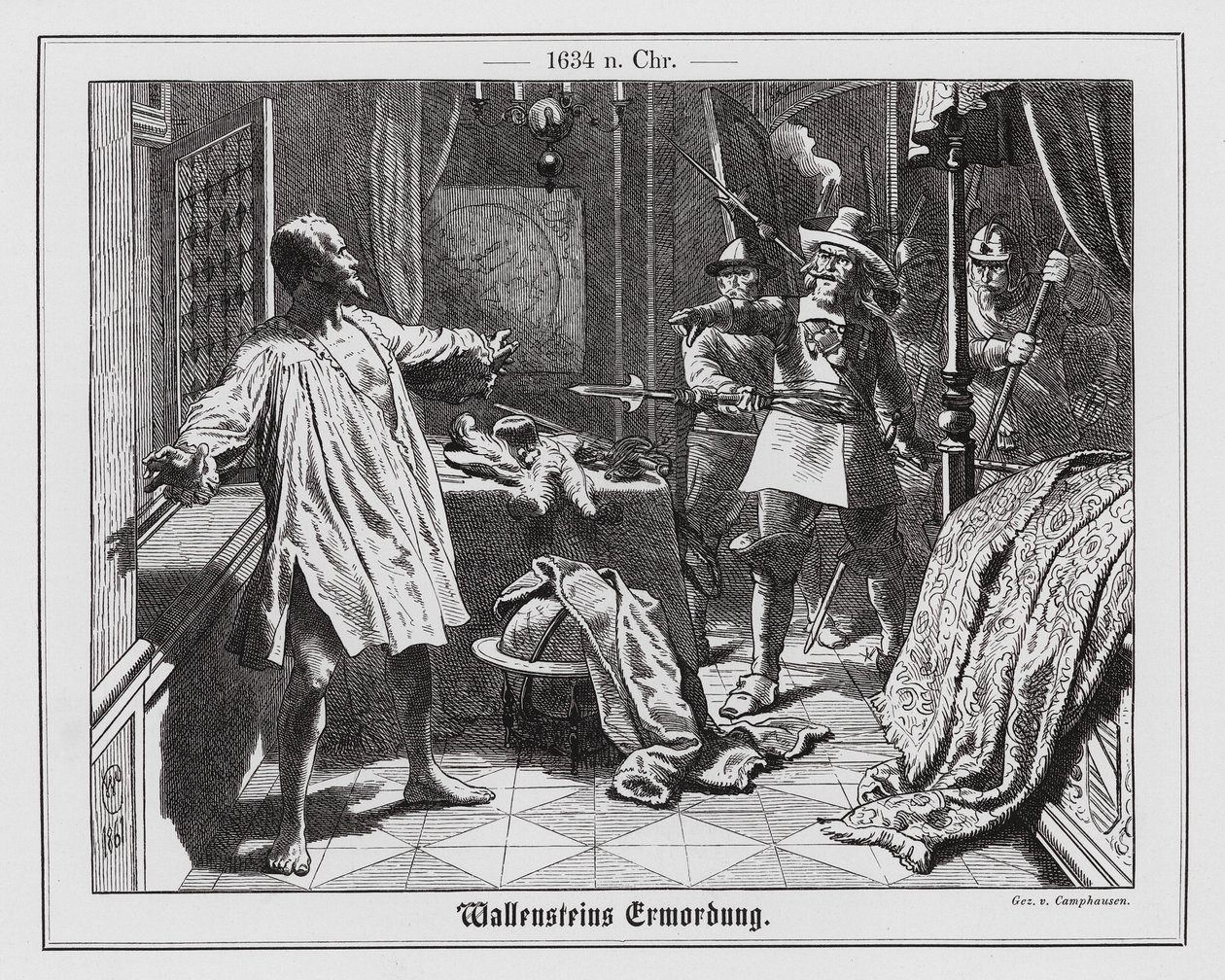 Mord an Albrecht von Wallenstein von Wilhelm Camphausen