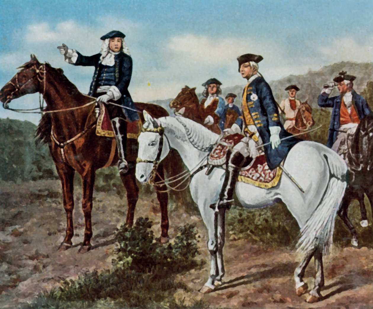 Prinz Eugen und Kronprinz Friedrich von Wilhelm Camphausen