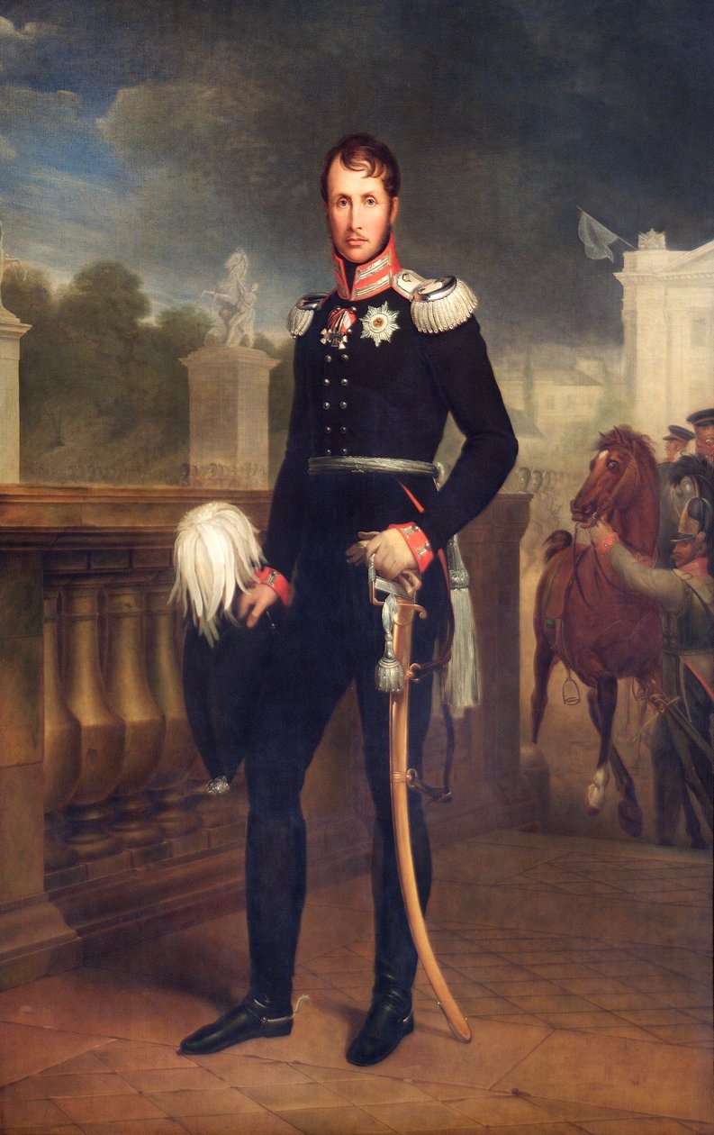 Porträt von König Friedrich Wilhelm III. von Preußen, 1818 von Wilhelm Friedrich Herbig
