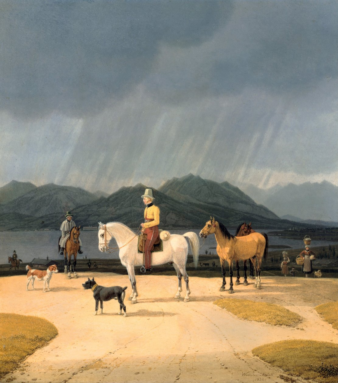 Reiter am Tegernsee, 1832 von Wilhelm Kobell Ritter von
