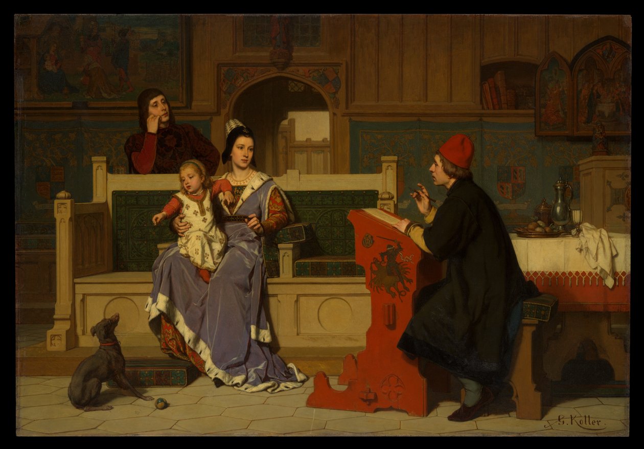 Hugo van der Goes malt das Porträt von Maria von Burgund von Wilhelm Koller