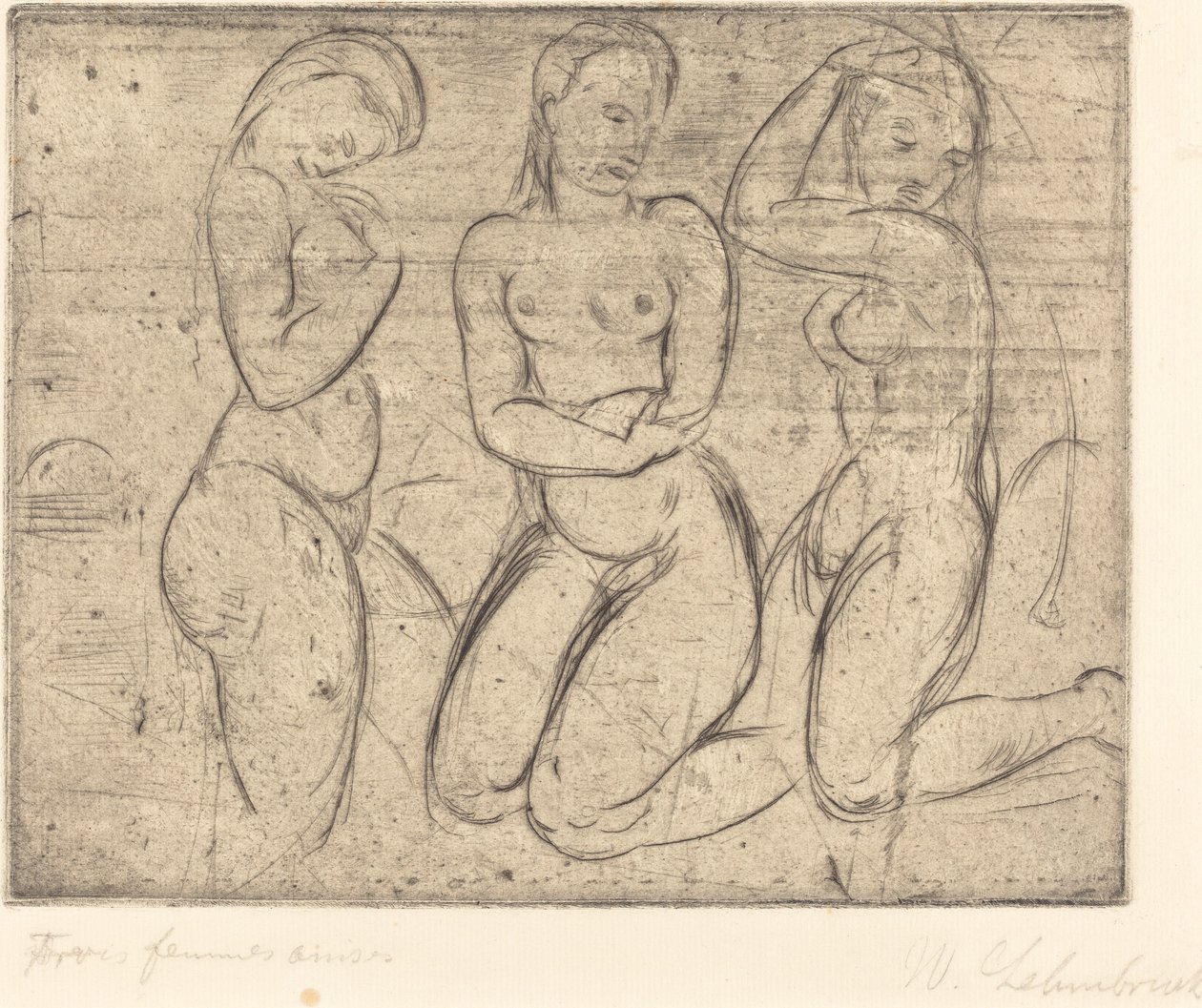 Drei kniende Frauen von Wilhelm Lehmbruck