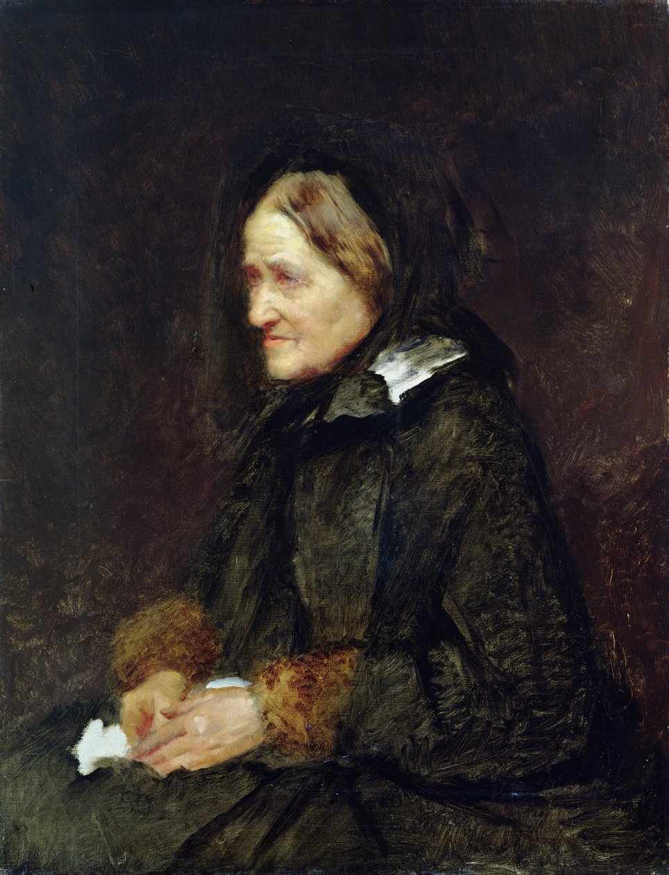 Helene Leibl, die Tante des Künstlers, 1867 von Wilhelm Maria Hubertus Leibl