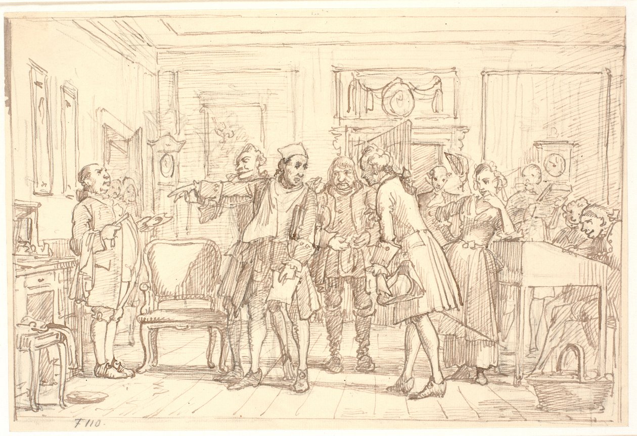 Der Vielbeschäftigte, I, 6 von Wilhelm Marstrand