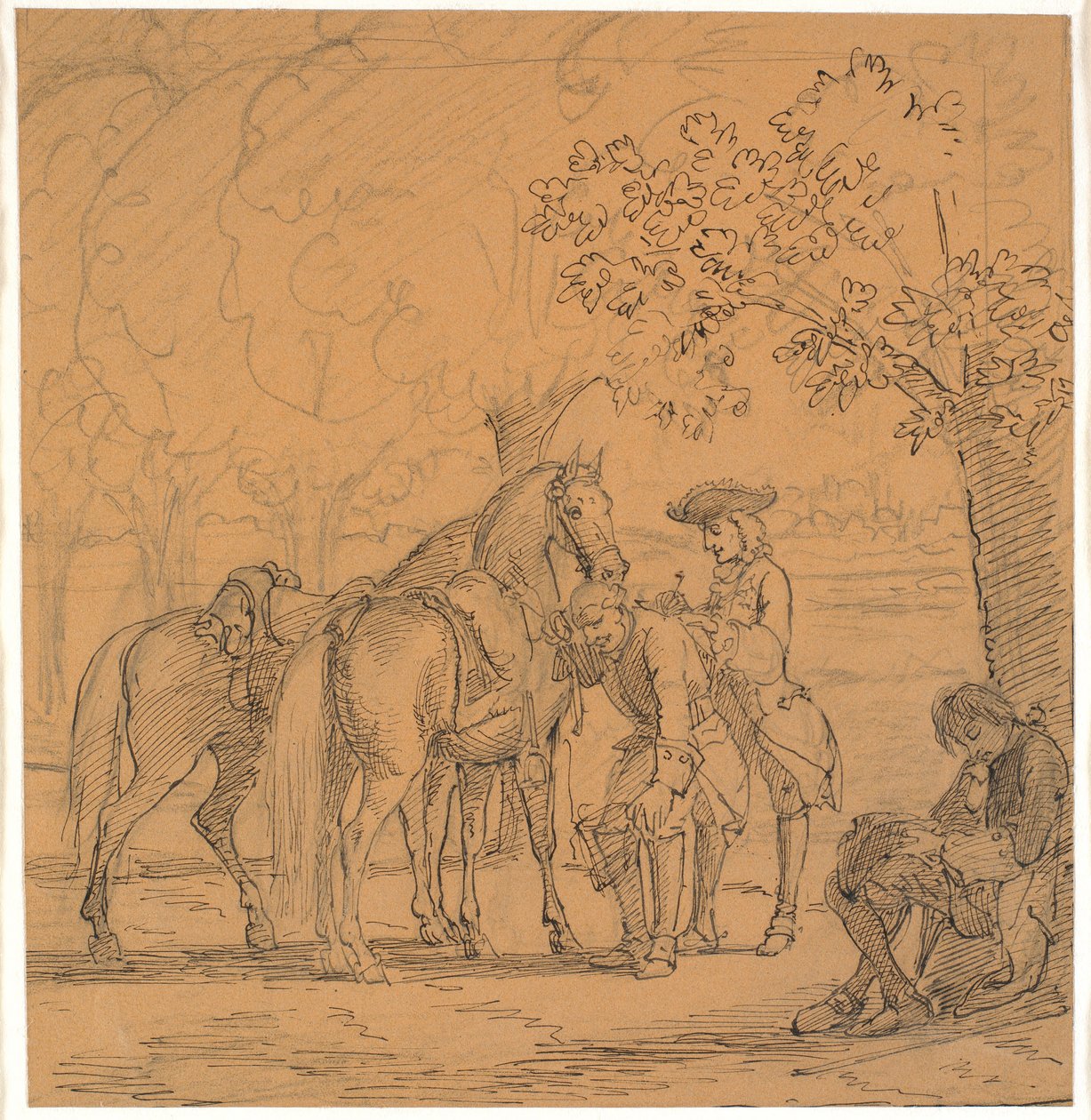 Frederik V. genehmigt den Antrag des Theologen, (C. D. Biehls Briefe, hrsg. 1865) von Wilhelm Marstrand