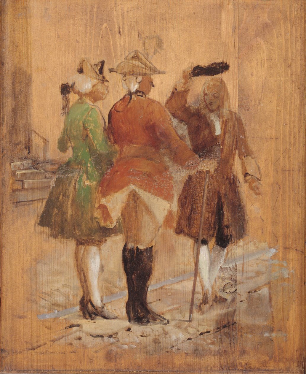 Holberg weicht Jacob von Thyboe und Jean de France aus von Wilhelm Marstrand