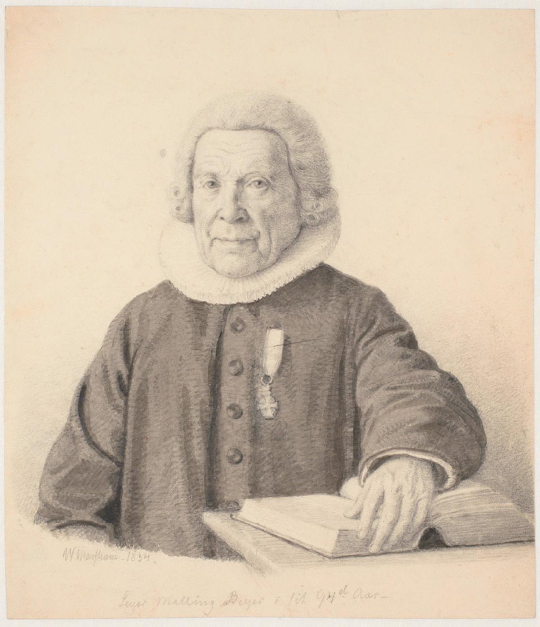 Pastor "Seyer Malling Beyer im 94. Jahr" von Wilhelm Marstrand