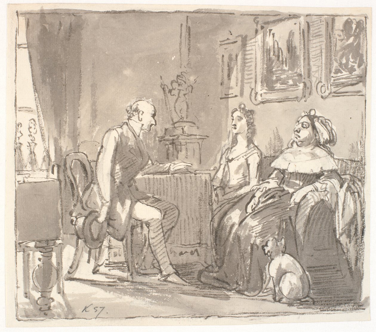 Besuch bei ihrer Gnaden von Wilhelm Marstrand