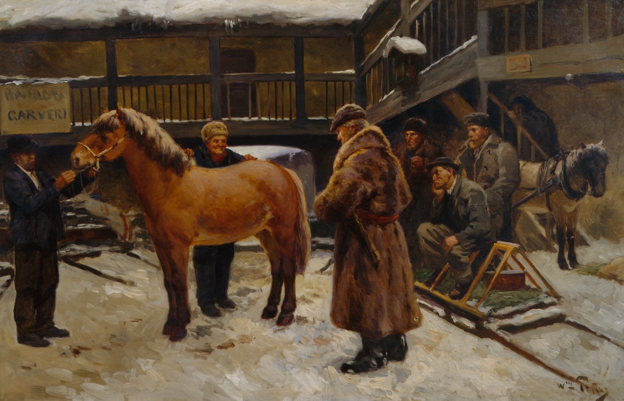 Pferdemarkt von Wilhelm Peters