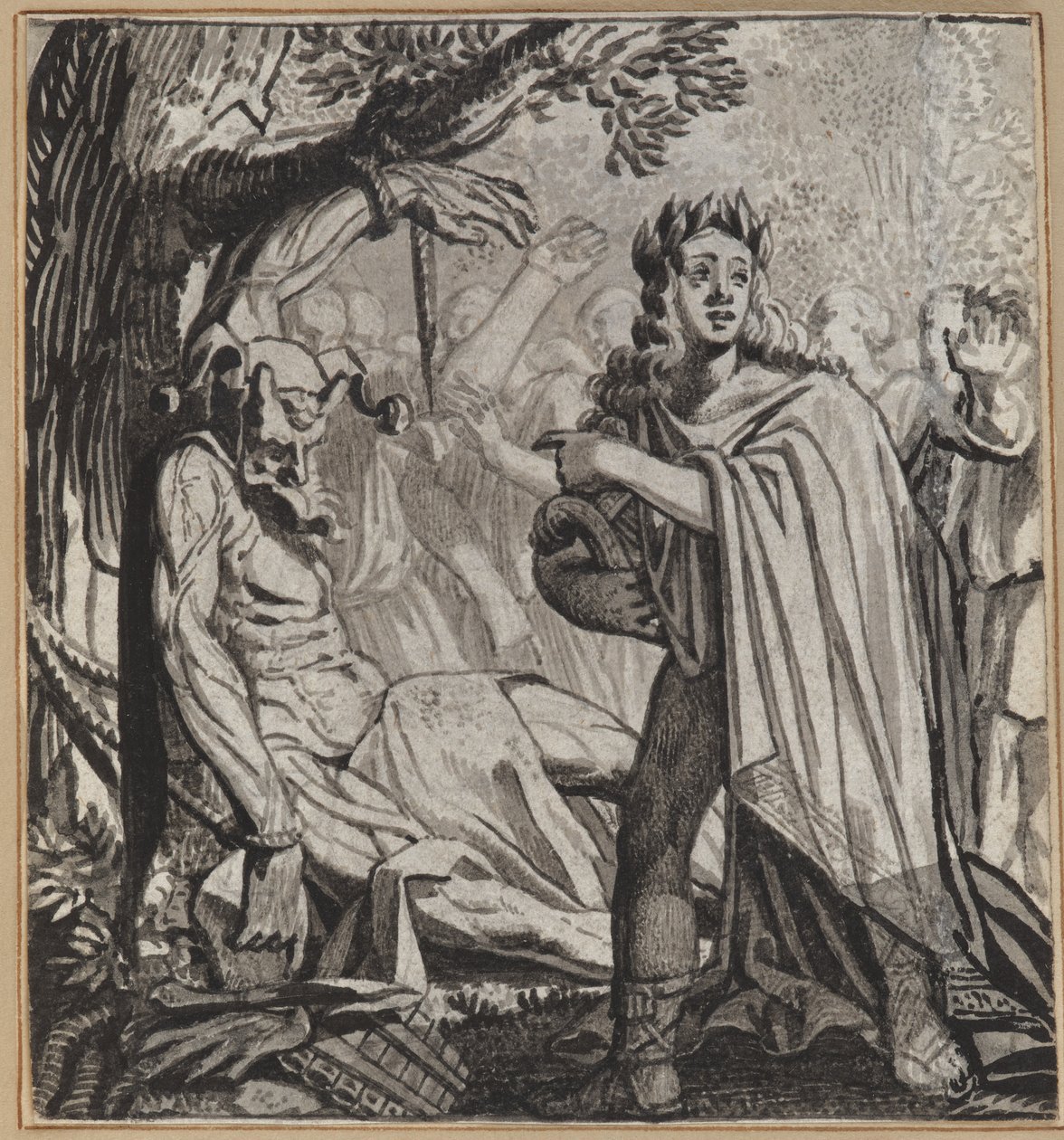 Der Narr, der sich zu sehr mit seiner Kunst beschäftigt von Wilhelm Stettler