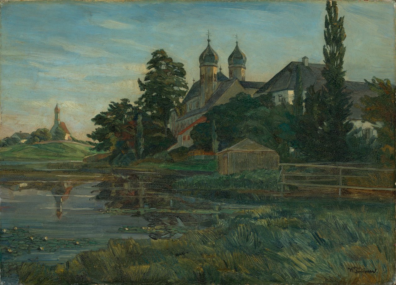 Ansicht von Kloster Seeon von Wilhelm Trübner