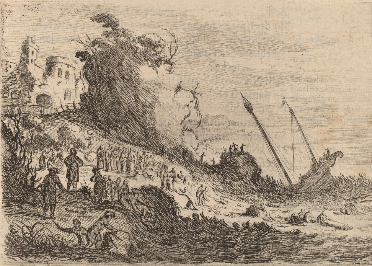Der heilige Paulus auf der Insel Malta gestrandet von Willem Basse