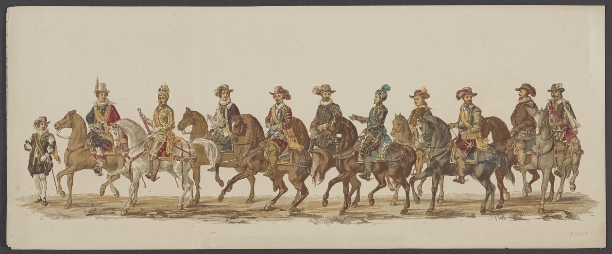 Delfter Umzug von 1862, vierte Gruppe von Willem Bernardus IJzerdraat