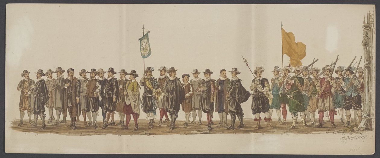 Delfter Umzug von 1862, siebte und achte Gruppe von Willem Bernardus IJzerdraat