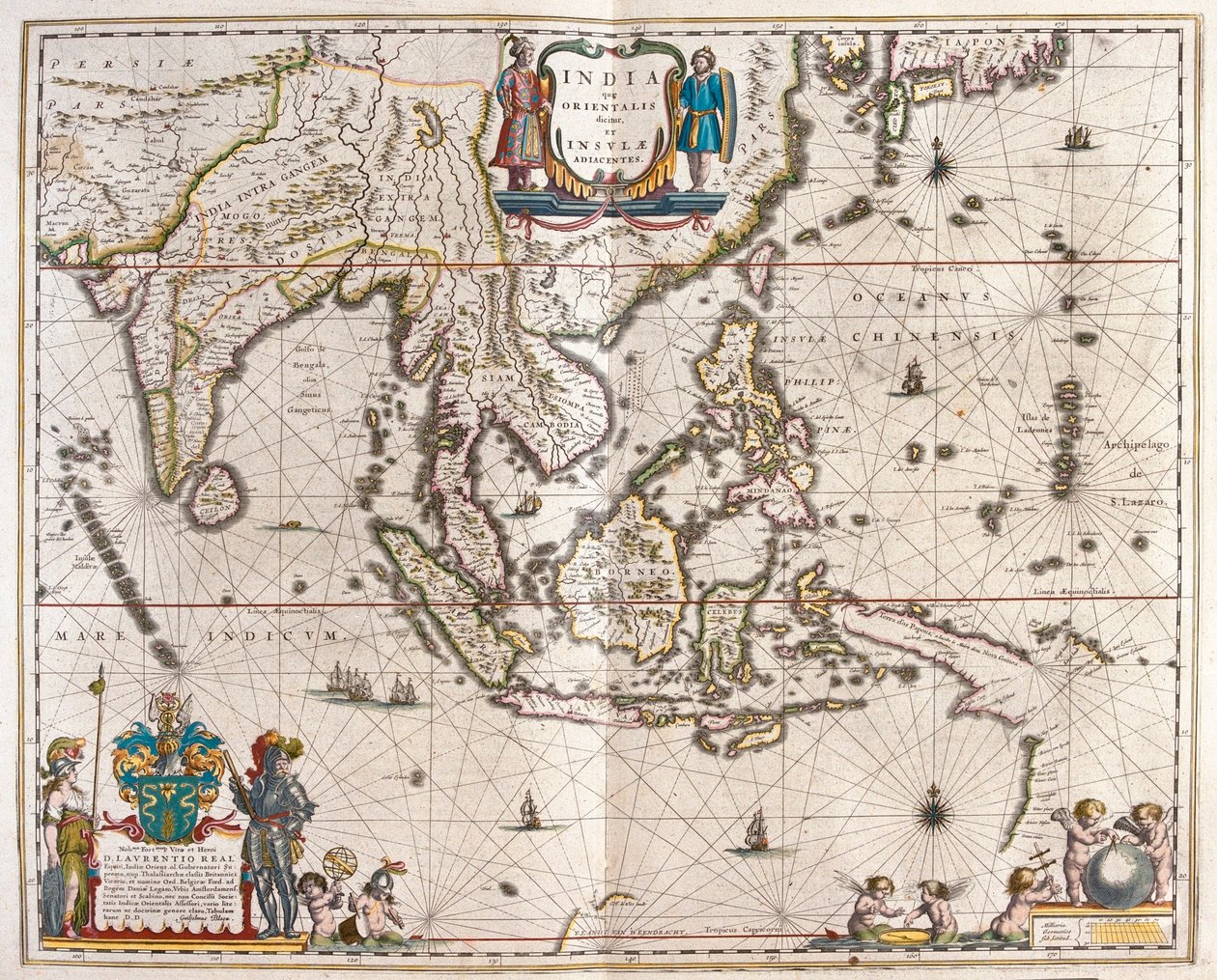 Asien, von Indien bis Tibet bis Japan bis Neuguinea, in 