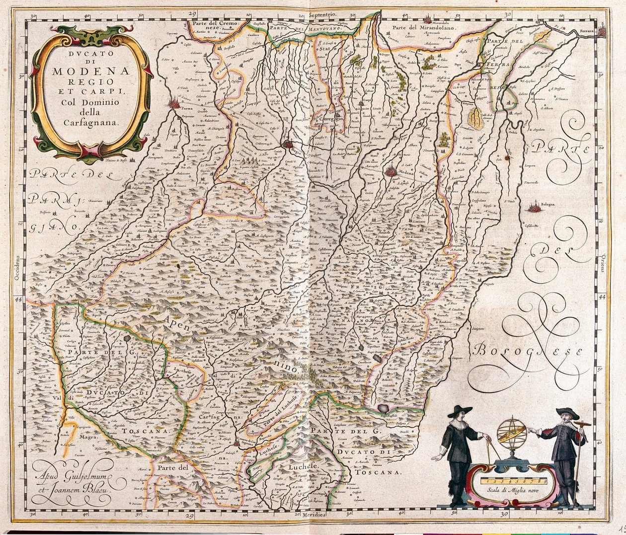 Modena, Reggio Emilia, Carpi, Endteil von Garfagnana, Italien, in 
