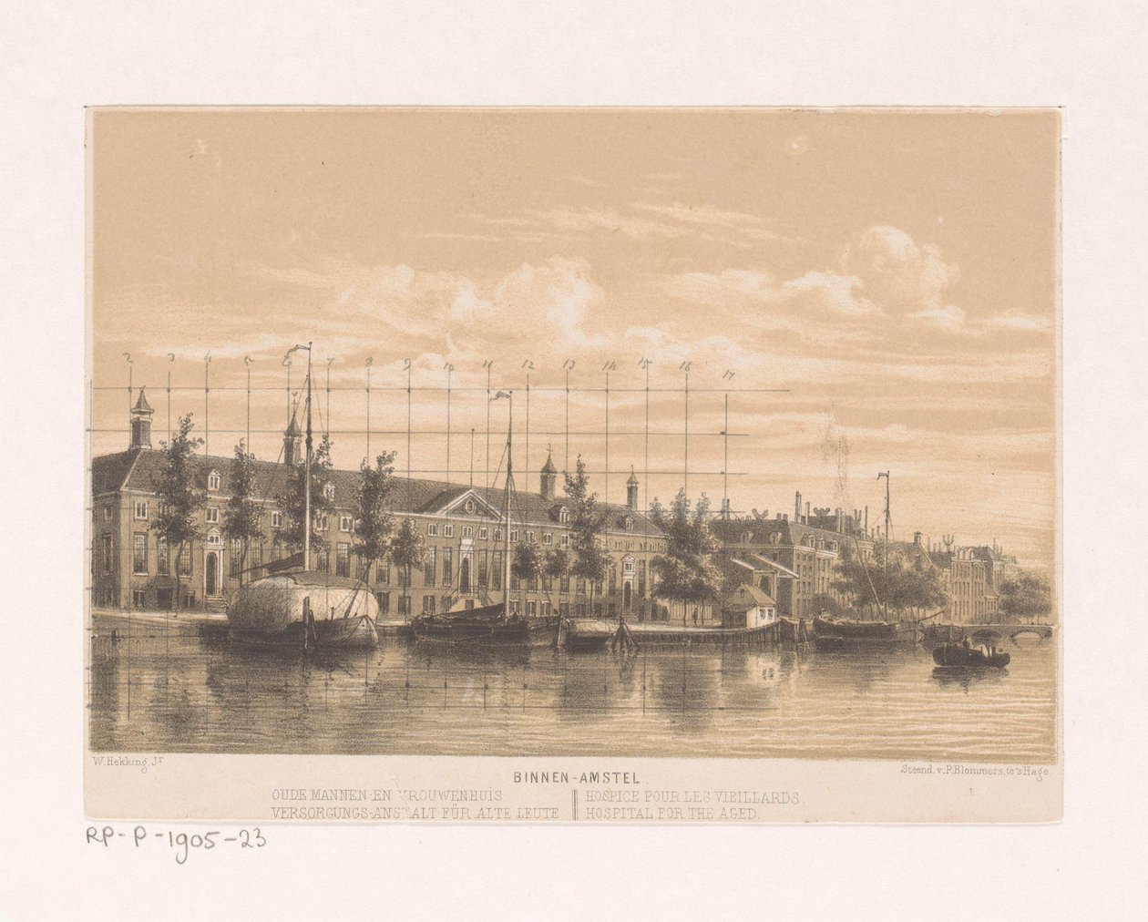 Pflegeheim an der Binnen Amstel in Amsterdam von Willem Hekking jr.