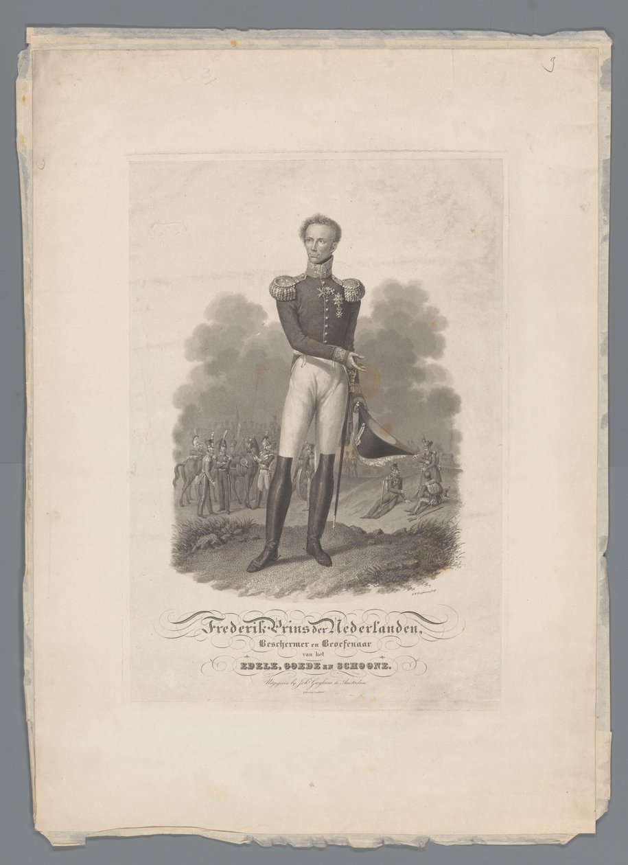 Frederik Prinz der Niederlande, Beschützer und Förderer des Edlen, Guten und Schönen von Willem Hendrik Hoogkamer