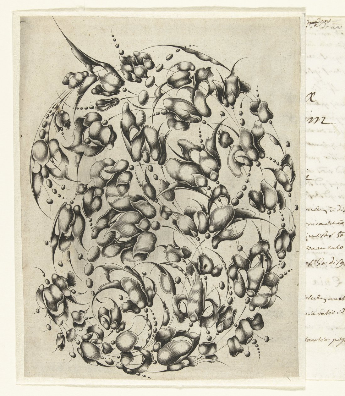 Goldschmiedebouquet mit stilisierten Blumen und Blättern von Willem Hondius