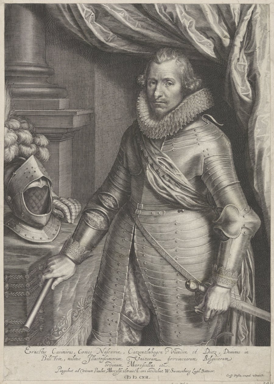 Porträt von Ernst Casimir, Graf von Nassau-Dietz von Willem Isaacsz. van Swanenburg